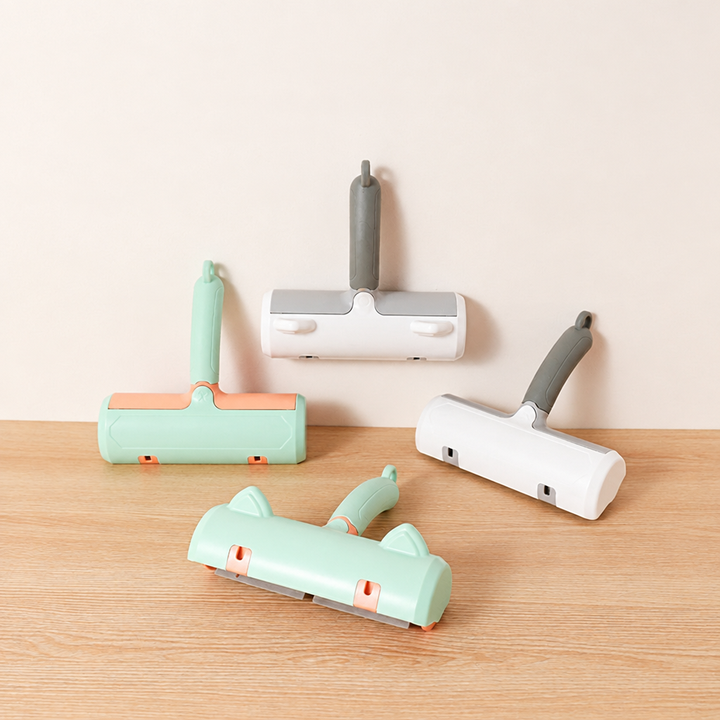Mintgroene en grijze uitvoeringen van de haarverwijderaar
