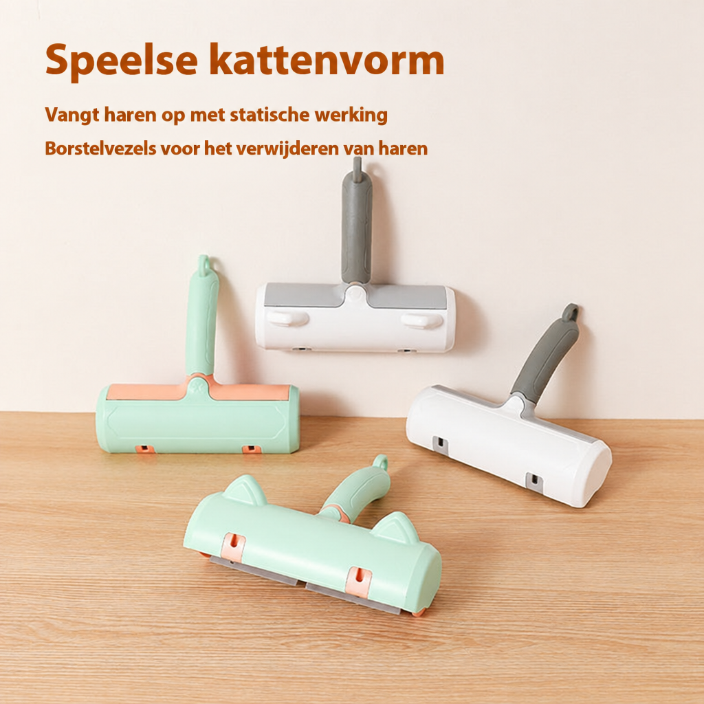 Haarverwijderaar met Nederlandse uitleg over de kattenvorm